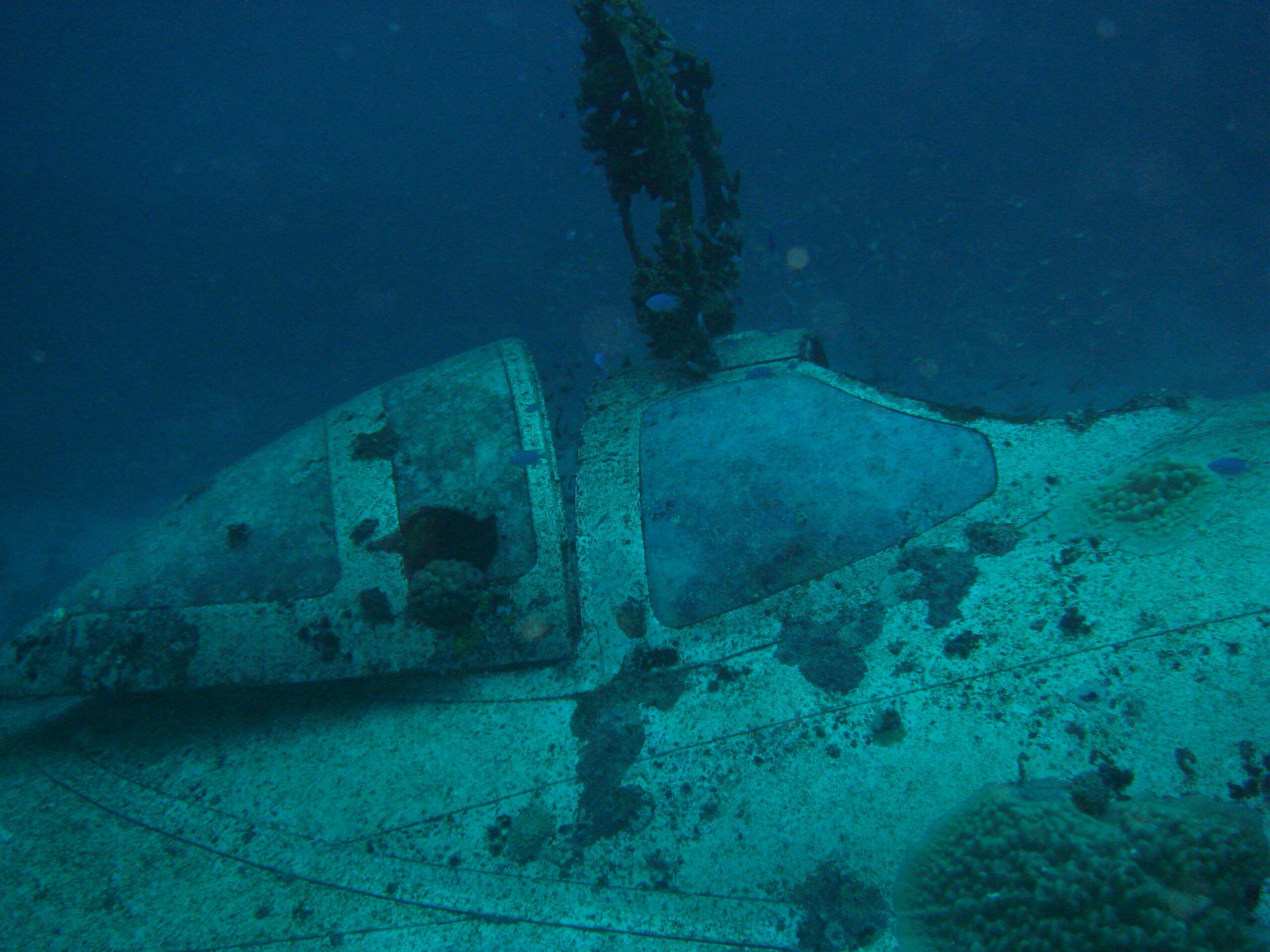 Plain Wreck WW2. Truk Lagoon. Diving.